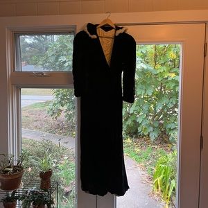 Vintage Stevie Nicks Nico Peter Pan collar Crushed Velvet Jacket